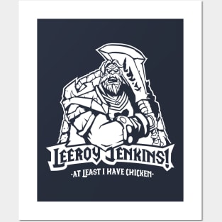 Leeroy Jenkins! White Posters and Art